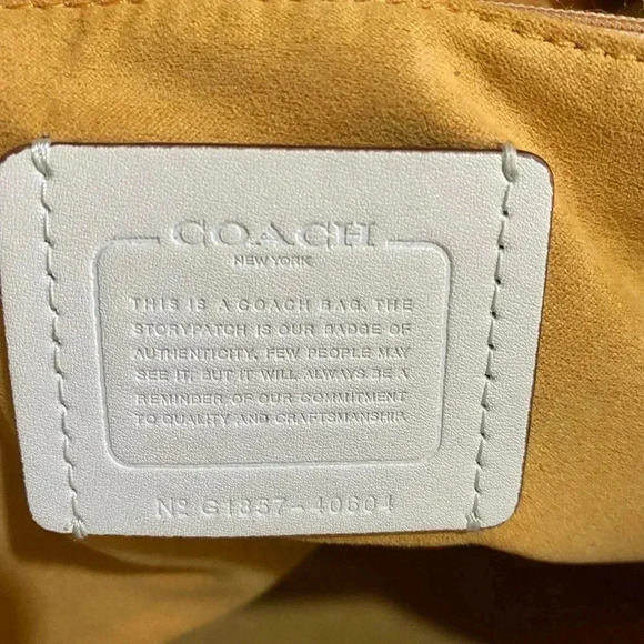 Coach white mini convertible leather backpack - Picture 8 of 12